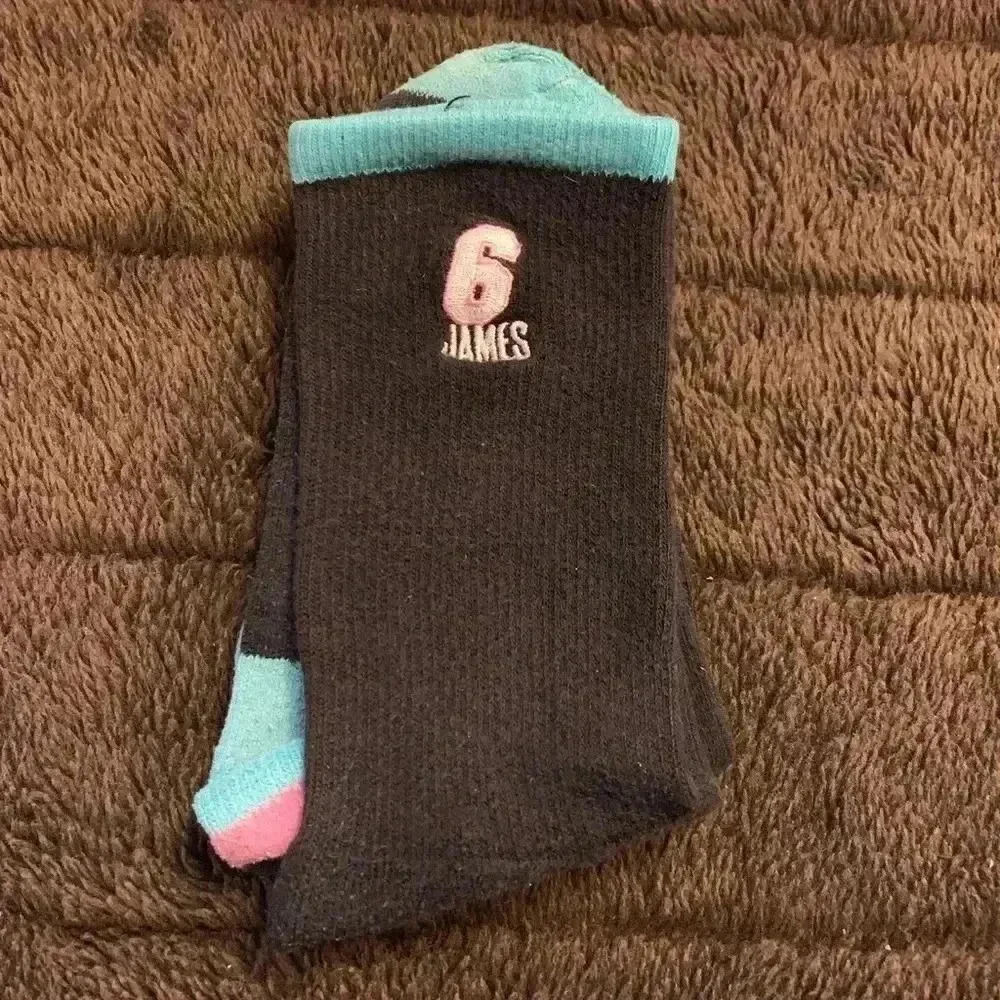 Miami Heat Socks Black Pink Blue